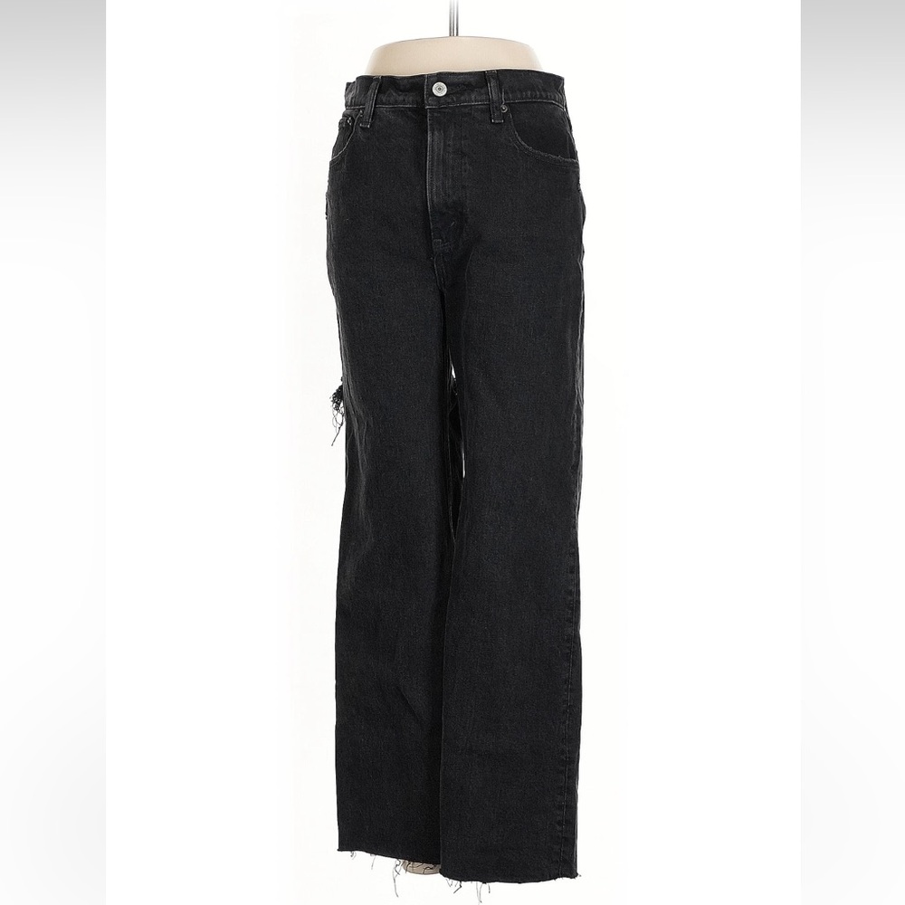 Abercrombie & Fitch Black 90’s Relaxed Straight High Rise Jeans